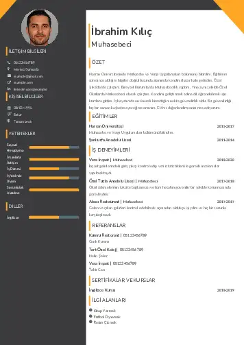 Muhasebeci Cv Örnekleri cv indir
